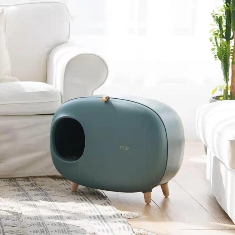 Cat Litter Box with Drawer | 23.7 x 18 x 15.1 in | Covered Enclosure for Odor Control | Stylish Easy Clean | Pawberry Road