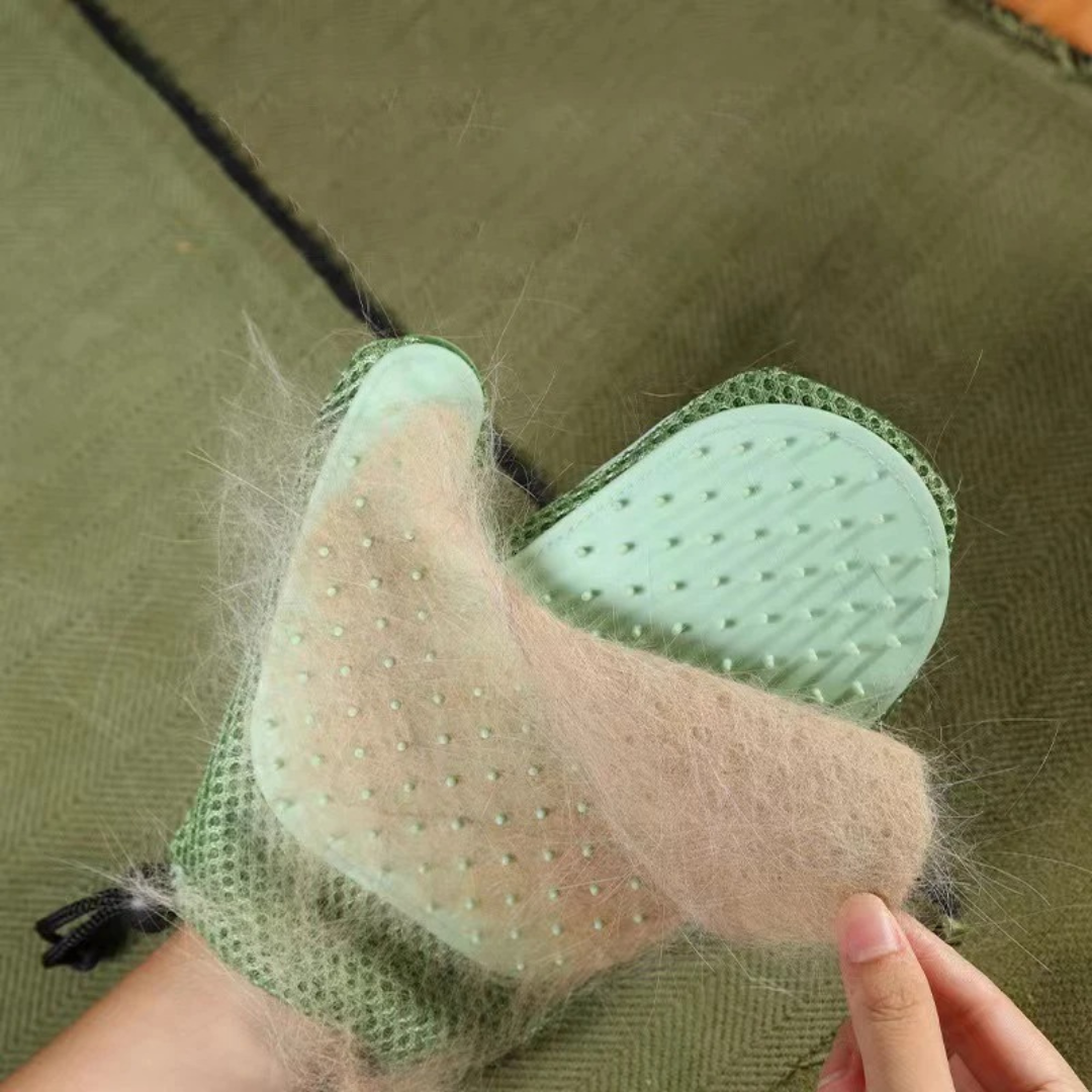 Cat Grooming Glove – Durable Material – One Size Fits Most – Reduces Shedding and Enhances Bonding 4