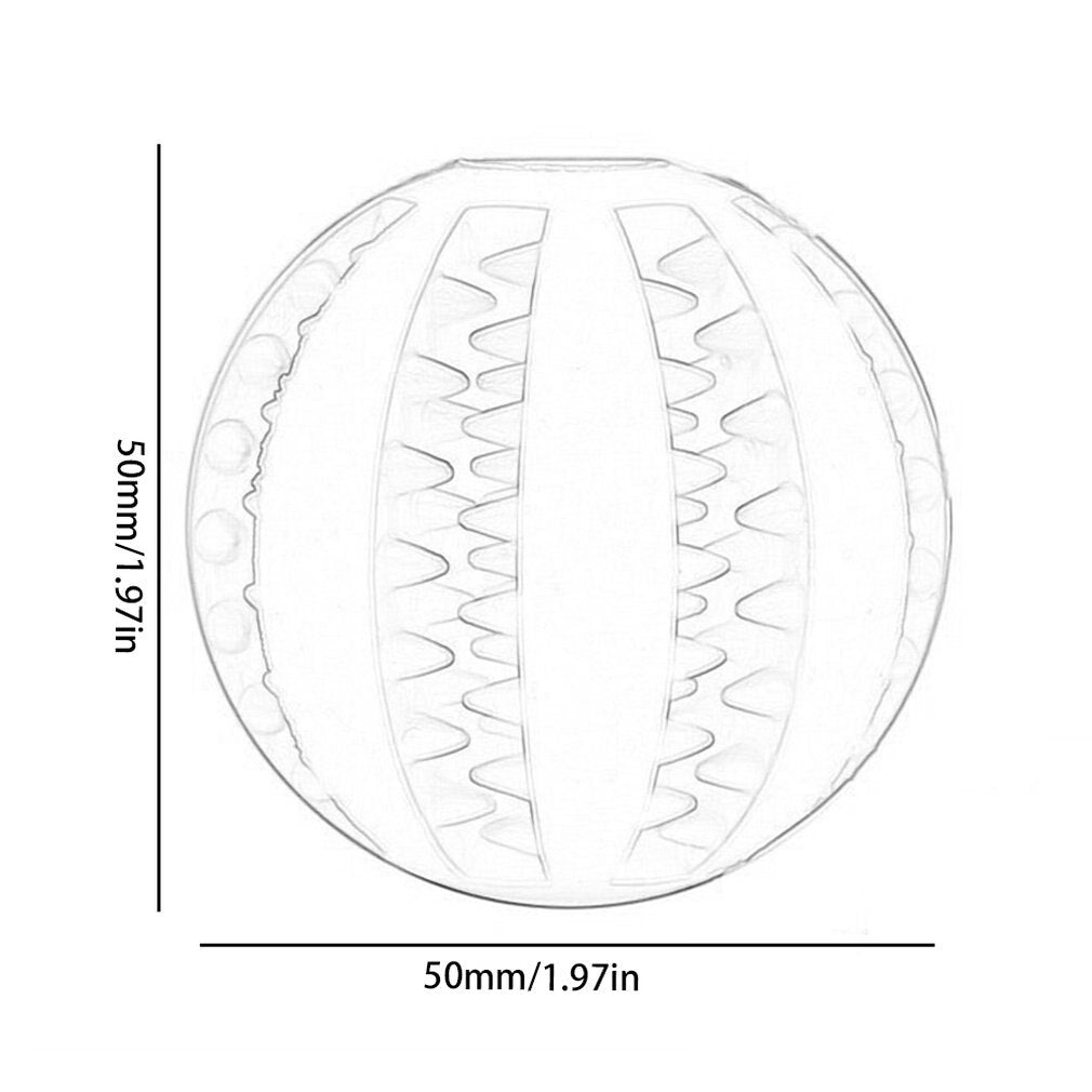 Interactive Dog Treat Ball | 1.97 - 2.8 in | Dental Cleaning | Chew Toy | Pawberry Road