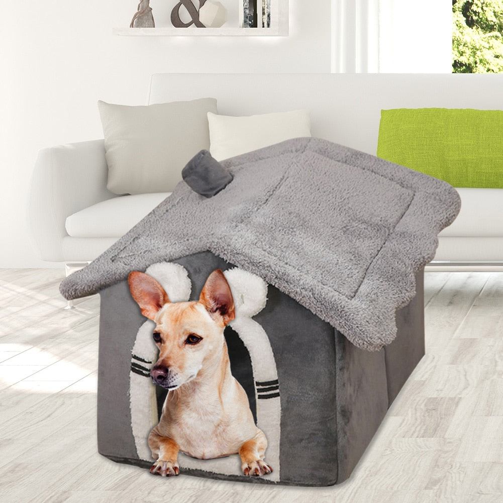 Soft Plush Pet House | 11.8 - 15.7 in | Dogs & Cats | Cozy Hideaway | Pawberry Road