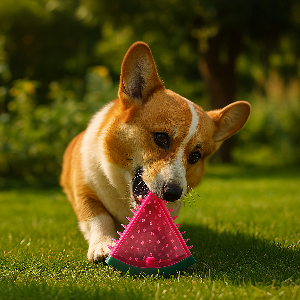 Dog Chew Toy – Durable TPR Rubber – 7in L × 3in W – Cooling Function for Dental Health and Heavy Chewers 1