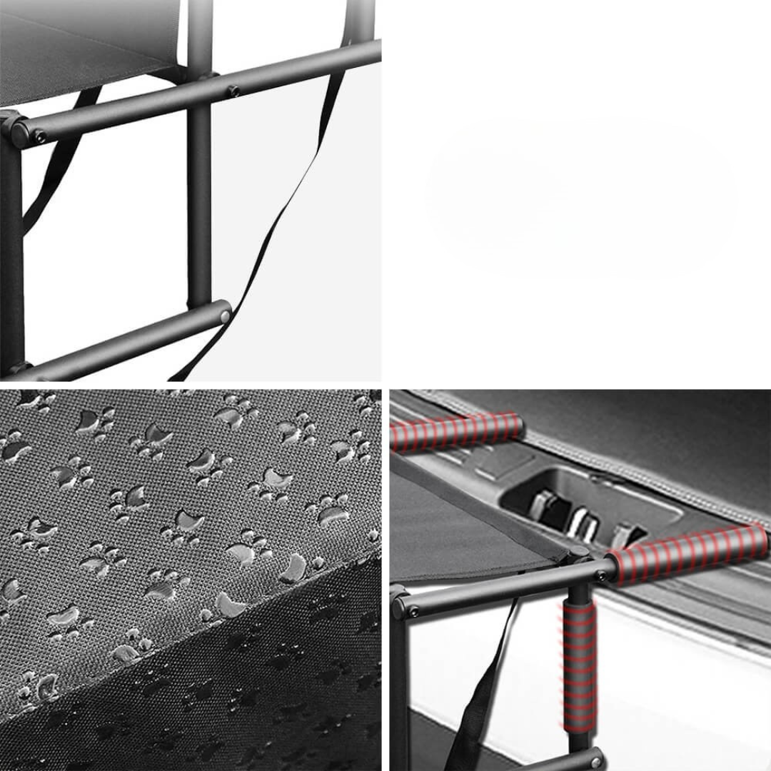 Dog Steps for Car – Foldable Steel Frame – Expanded Size 39.8 × 18.5 × 29.9 inches – Non-Slip Design for Safe Travel 6