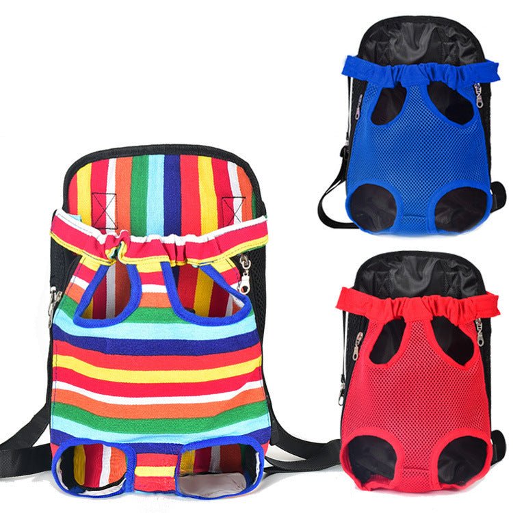 Easy-Fit Pet Carrier Backpack | 11 - 16.1 in | Adjustable Legs-Out Design | Breathable Mesh Panels | Pawberry Road