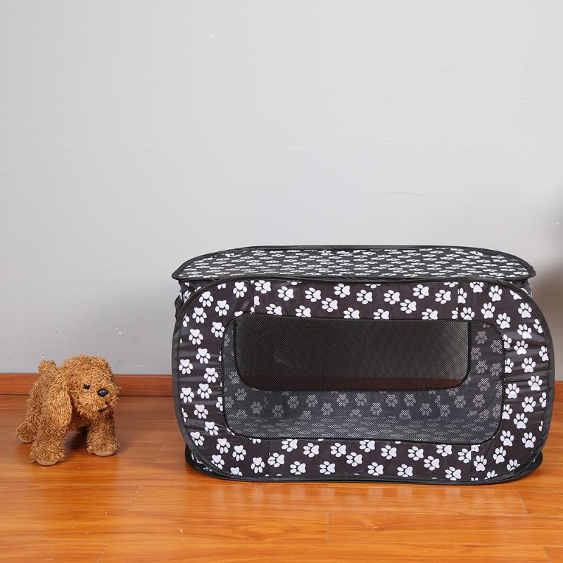 Foldable Soft Pet Crate | 34.3"x18.5"x18.5" | Portable & Collapsible | Pawberry Road