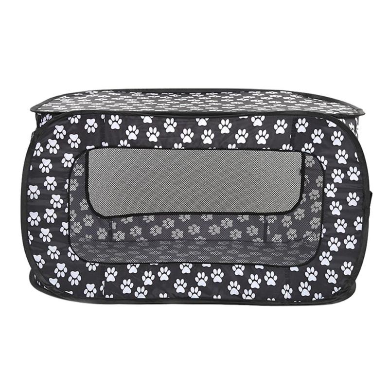 Foldable Soft Pet Crate | 34.3"x18.5"x18.5" | Portable & Collapsible | Pawberry Road