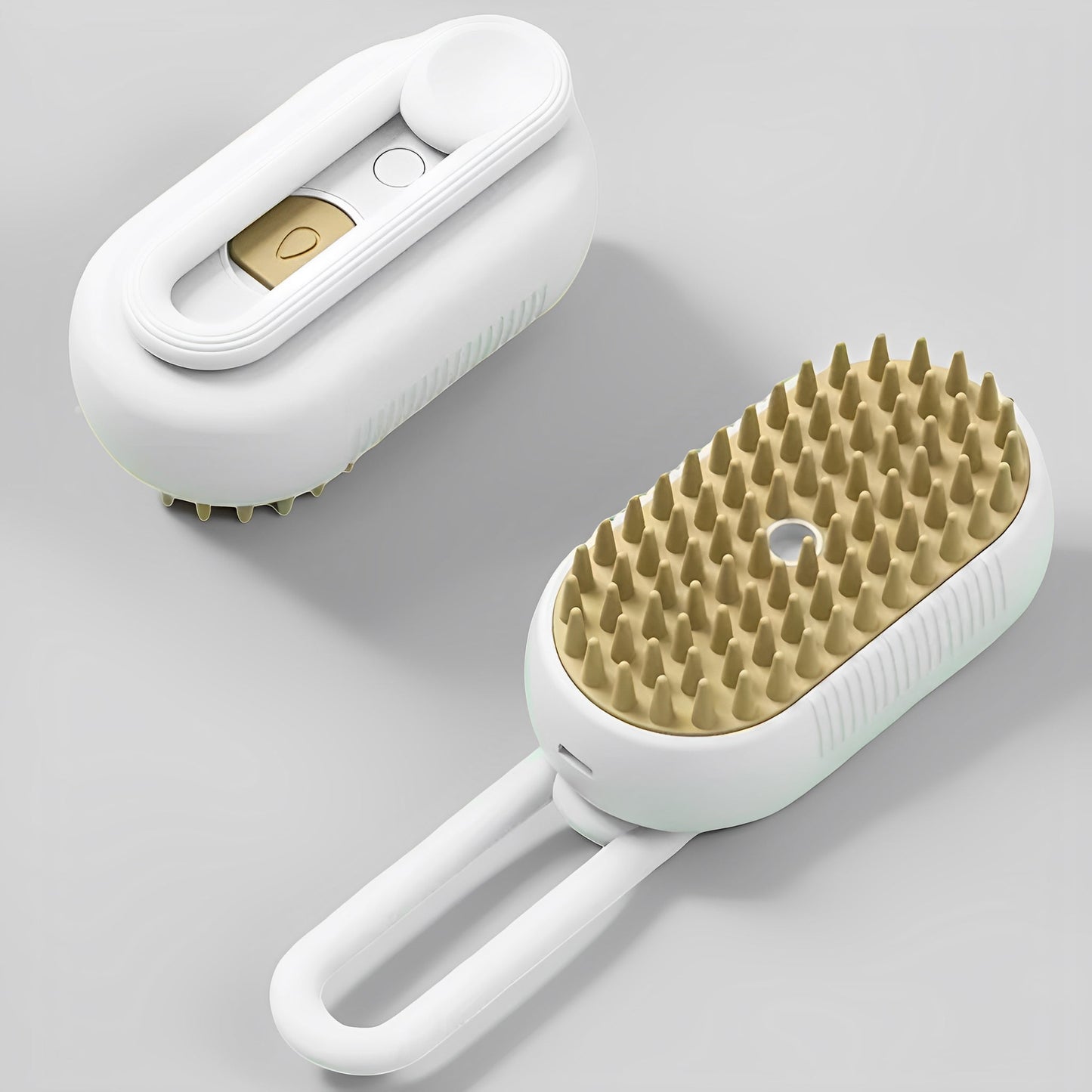 Dog 3-in-1 Steam Brush | 4.7 × 2.6 in | Groom, Deshed & Massage | Pawberry Road