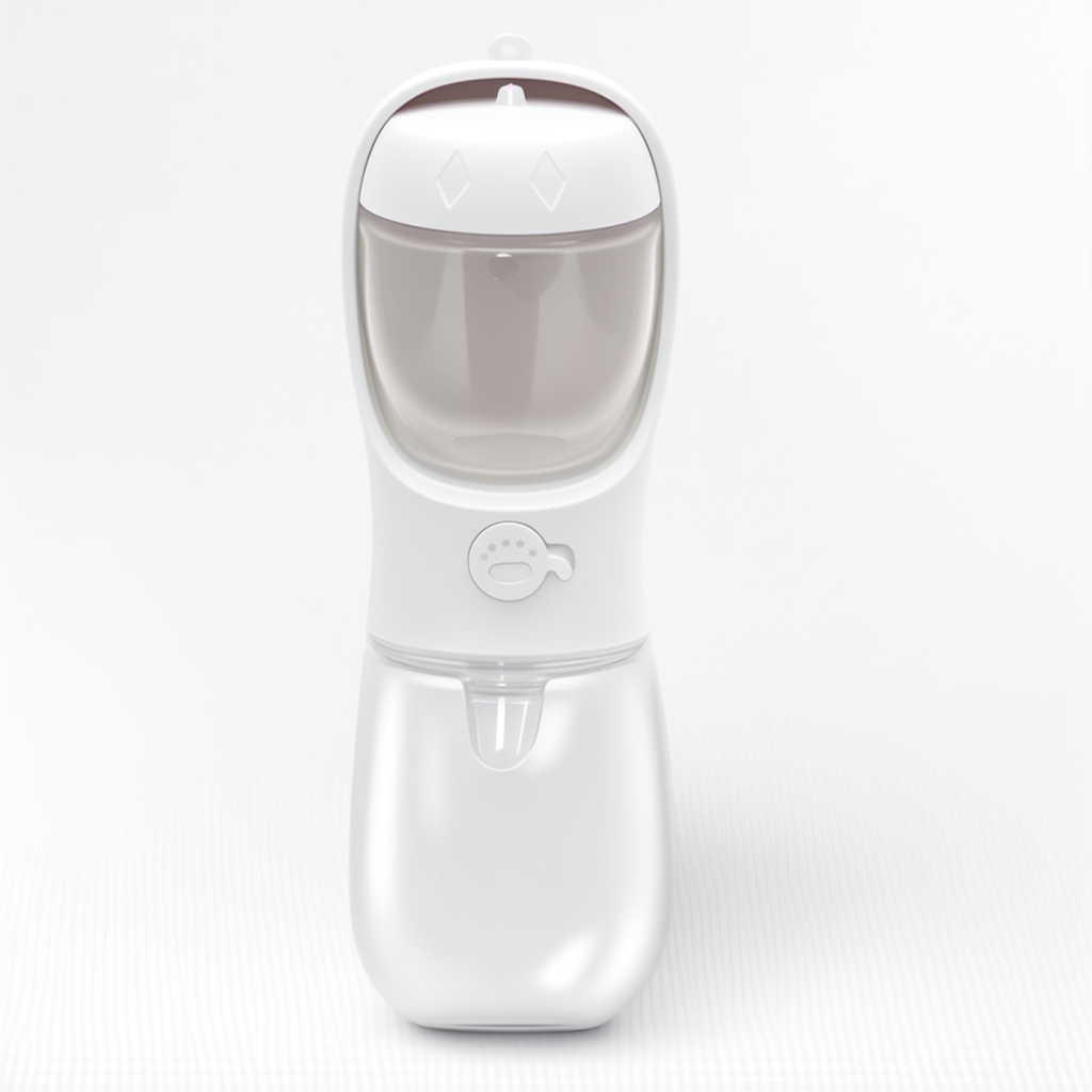 2-in-1 Portable Dog Water & Food Bottle | 10 in × 2.8 in | Leak-Proof Travel Feeder | Pawberry Road