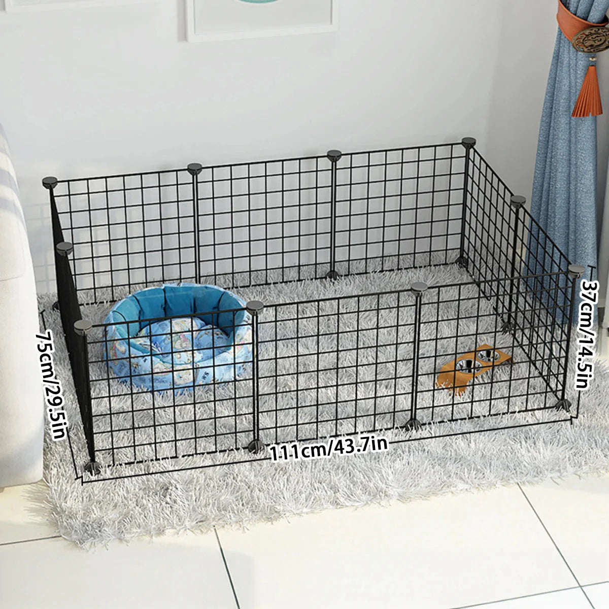 No-Slip Secure Pet Enclosure | Indoor/Outdoor | Adjustable Panels | Pawberry Road