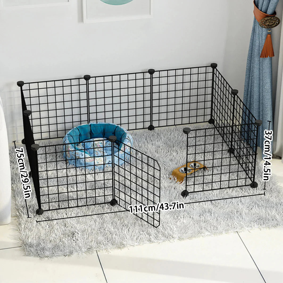 No-Slip Secure Pet Enclosure | Indoor/Outdoor | Adjustable Panels | Pawberry Road