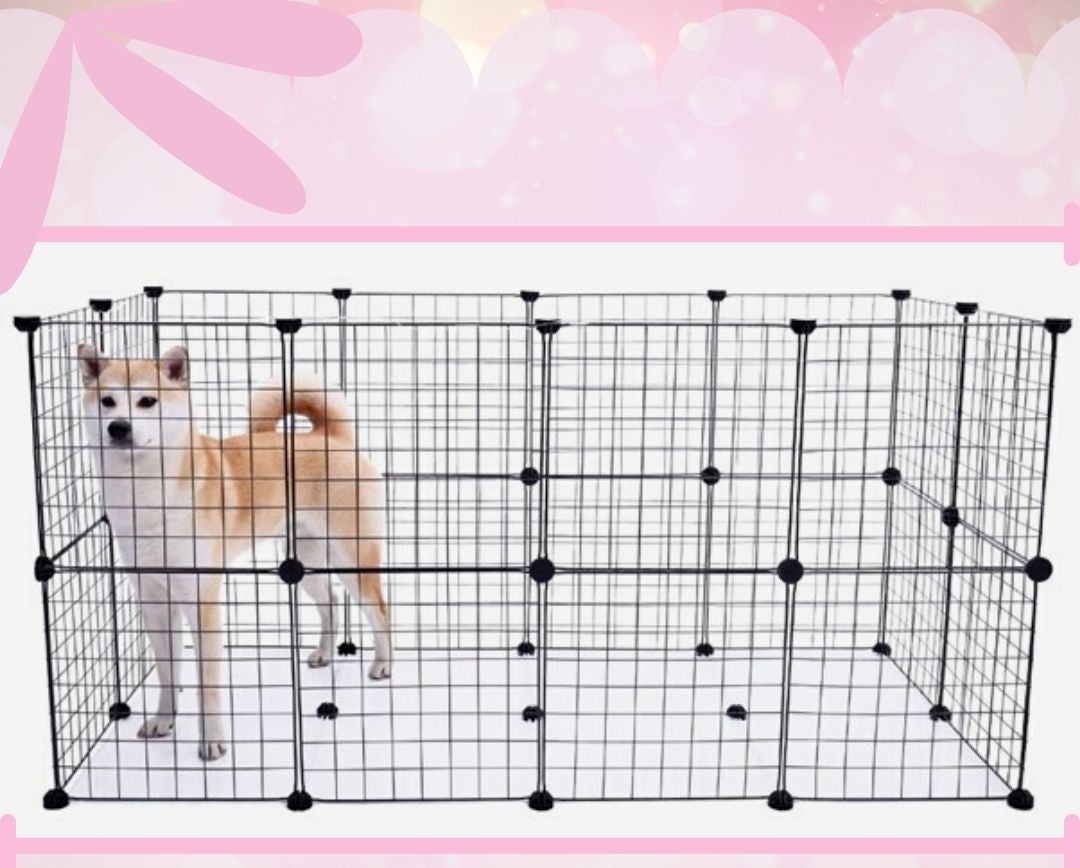 No-Slip Secure Pet Enclosure | Indoor/Outdoor | Adjustable Panels | Pawberry Road