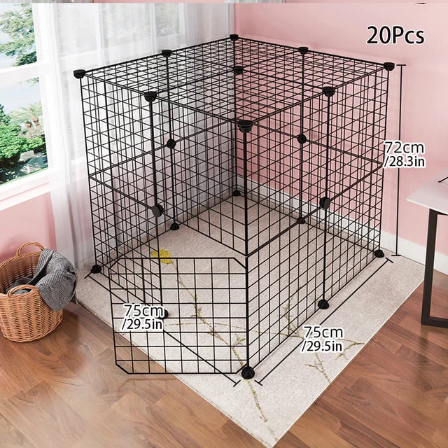 No-Slip Secure Pet Enclosure | Indoor/Outdoor | Adjustable Panels | Pawberry Road