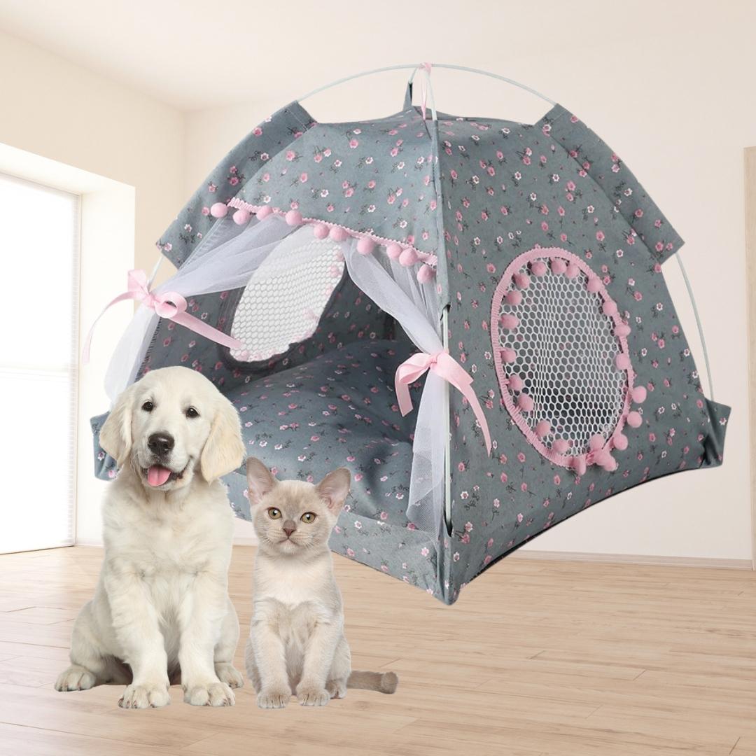 Foldable Indoor Pet Tent | 13.8 - 19.7 in | Soft Cushion Included | Portable & Lightweight | Pawberry Road
