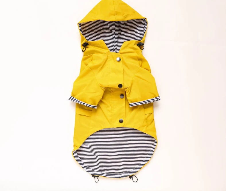 Retro Dog Raincoat | S - 5XL | Waterproof & Windproof | Hood & Drawstring | Pawberry Road