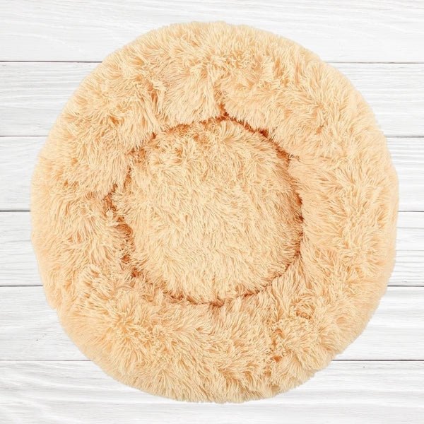 Pet Plush Round Bed | 7.87 - 47.2 in | Comfortable Dog & Cat Lounger | Pawberry Road