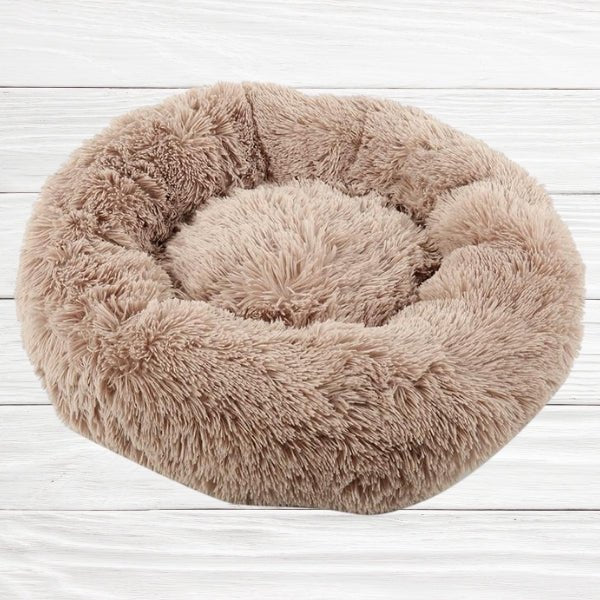 Pet Plush Round Bed | 7.87 - 47.2 in | Comfortable Dog & Cat Lounger | Pawberry Road