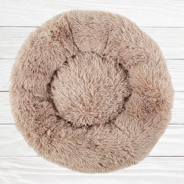 Pet Plush Round Bed | 7.87 - 47.2 in | Comfortable Dog & Cat Lounger | Pawberry Road