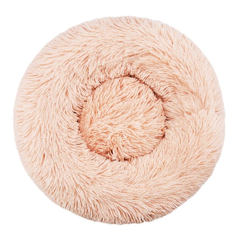 Pet Plush Round Bed | 7.87 - 47.2 in | Comfortable Dog & Cat Lounger | Pawberry Road