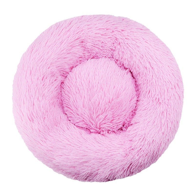 Pet Plush Round Bed | 7.87 - 47.2 in | Comfortable Dog & Cat Lounger | Pawberry Road