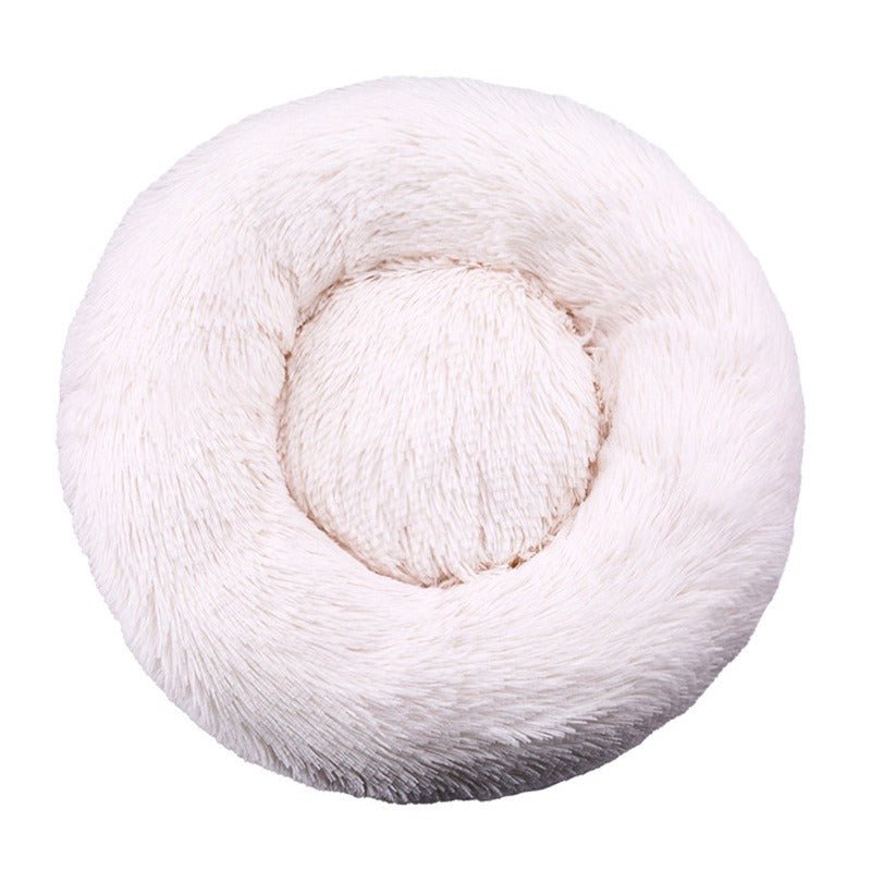Pet Plush Round Bed | 7.87 - 47.2 in | Comfortable Dog & Cat Lounger | Pawberry Road