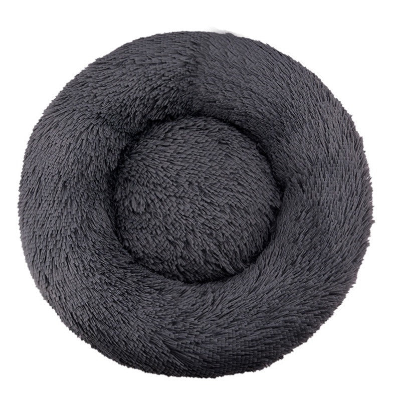 Pet Plush Round Bed | 7.87 - 47.2 in | Comfortable Dog & Cat Lounger | Pawberry Road