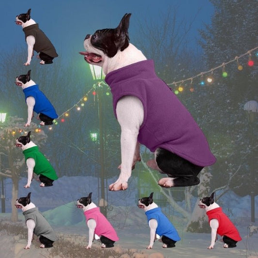 Dog Cozy Fleece Jacket | S - XL | Soft & Warm | Adjustable Straps | Pawberry Road