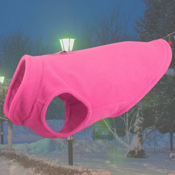 Dog Cozy Fleece Jacket | S - XL | Soft & Warm | Adjustable Straps | Pawberry Road