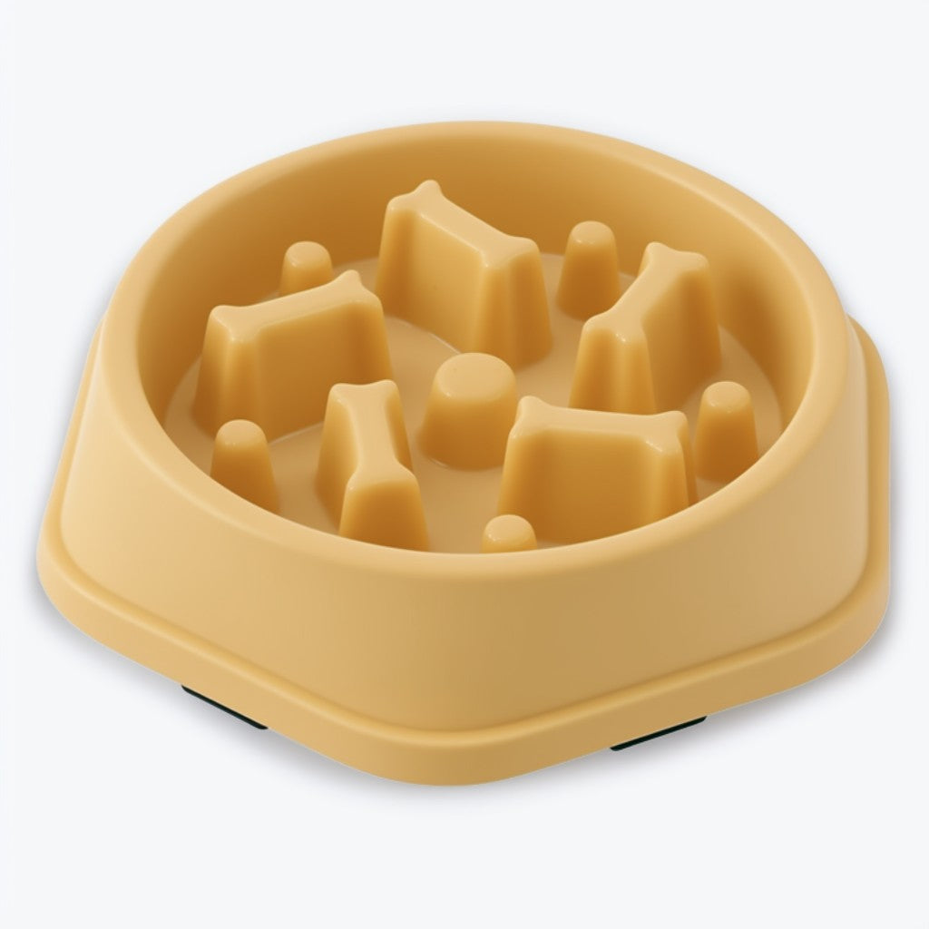 Slow Feeder Dog Bowl | Non-Slip Rubber Grip | Anti-Choke Maze Design | Pawberry Road
