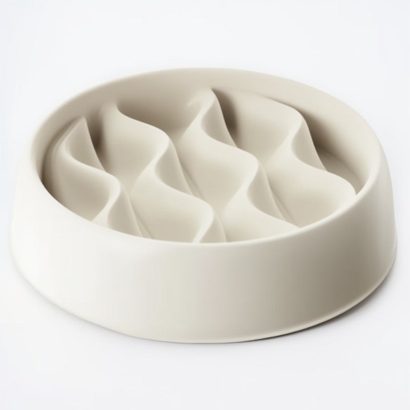 Paw Print Slow Feeder Bowl | Anti-Choke | Non-Slip Healthy Eating for Dogs | Pawberry Road