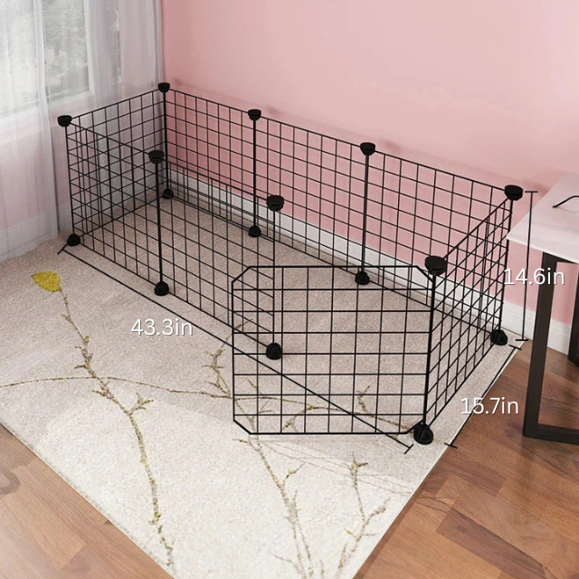 No-Slip Secure Pet Enclosure | Indoor/Outdoor | Adjustable Panels | Pawberry Road