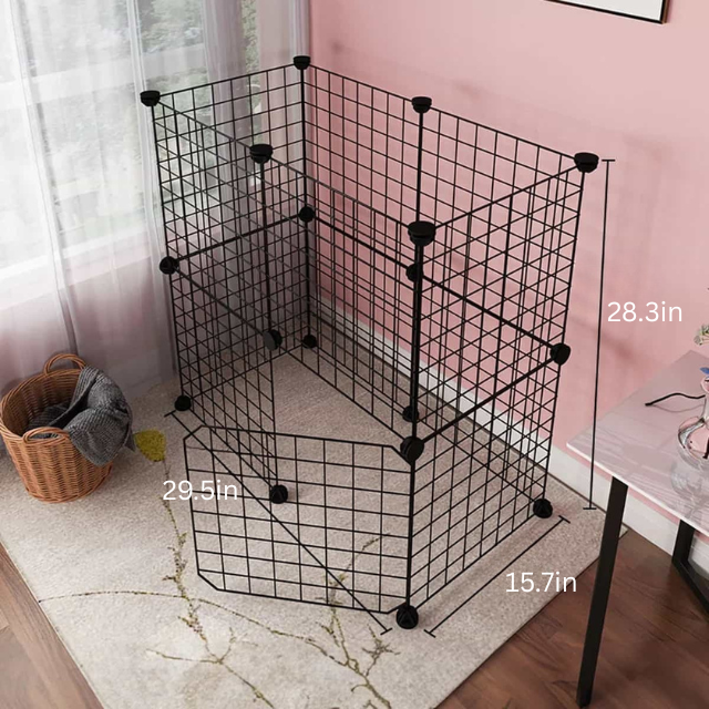 No-Slip Secure Pet Enclosure | Indoor/Outdoor | Adjustable Panels | Pawberry Road