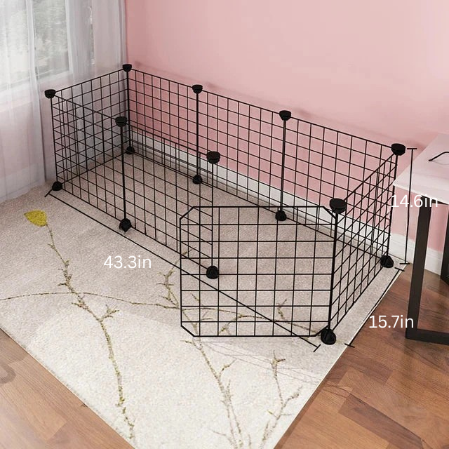 No-Slip Secure Pet Enclosure | Indoor/Outdoor | Adjustable Panels | Pawberry Road