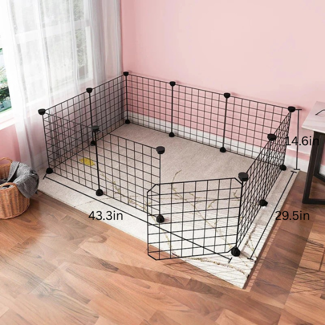 No-Slip Secure Pet Enclosure | Indoor/Outdoor | Adjustable Panels | Pawberry Road