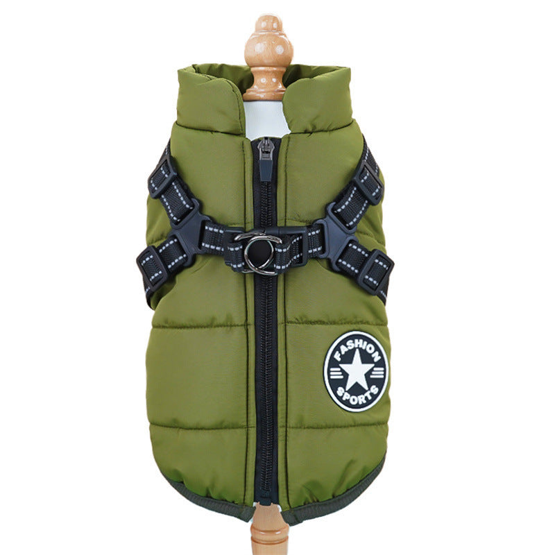 Waterproof Dog Coat | S - 5XL | Warm Fleece Lining | Harness Included | Pawberry Road