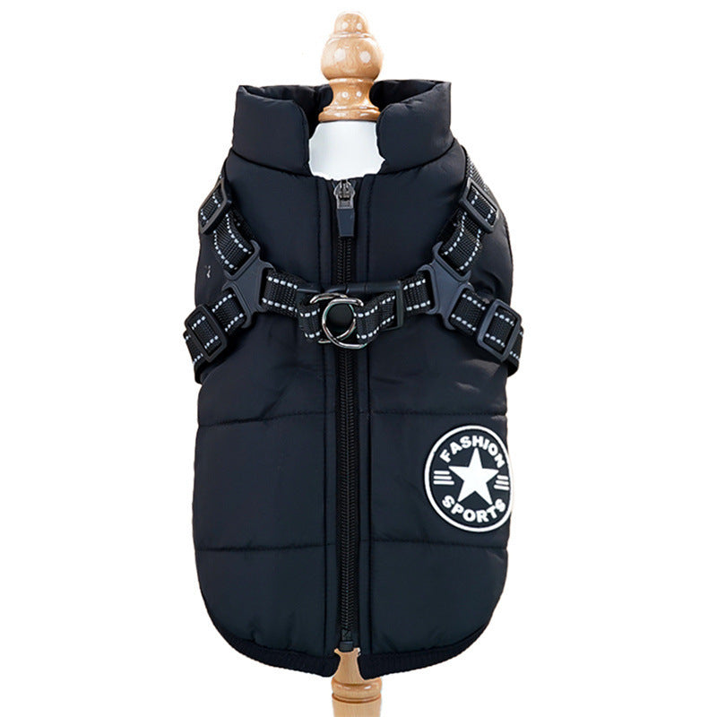 Waterproof Dog Coat | S - 5XL | Warm Fleece Lining | Harness Included | Pawberry Road