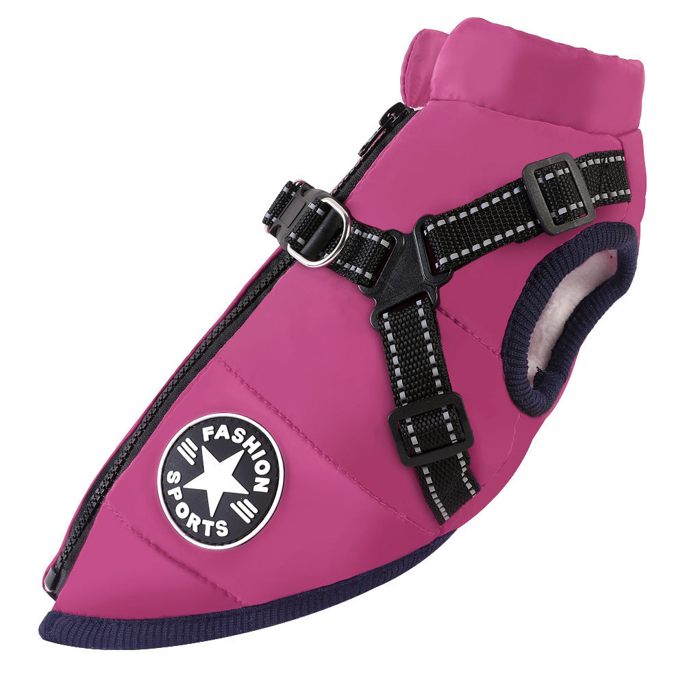 Waterproof Dog Coat | S - 5XL | Warm Fleece Lining | Harness Included | Pawberry Road