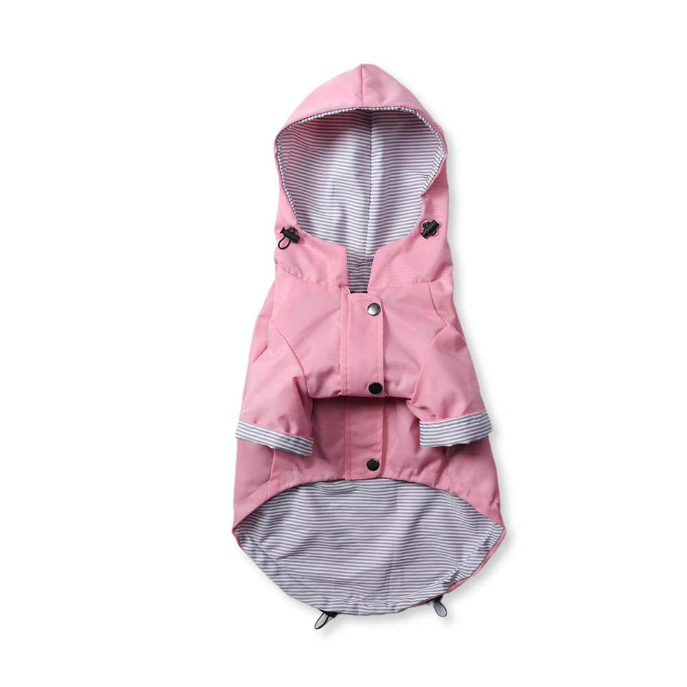 Retro Dog Raincoat | S - 5XL | Waterproof & Windproof | Hood & Drawstring | Pawberry Road