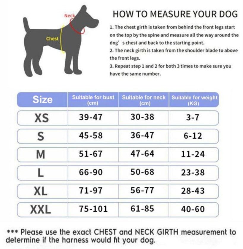 Dog Custom No Pull Harness | Reflective | XS to XXL | Adjustable Fit | Comfortable & Secure | Pawberry Road