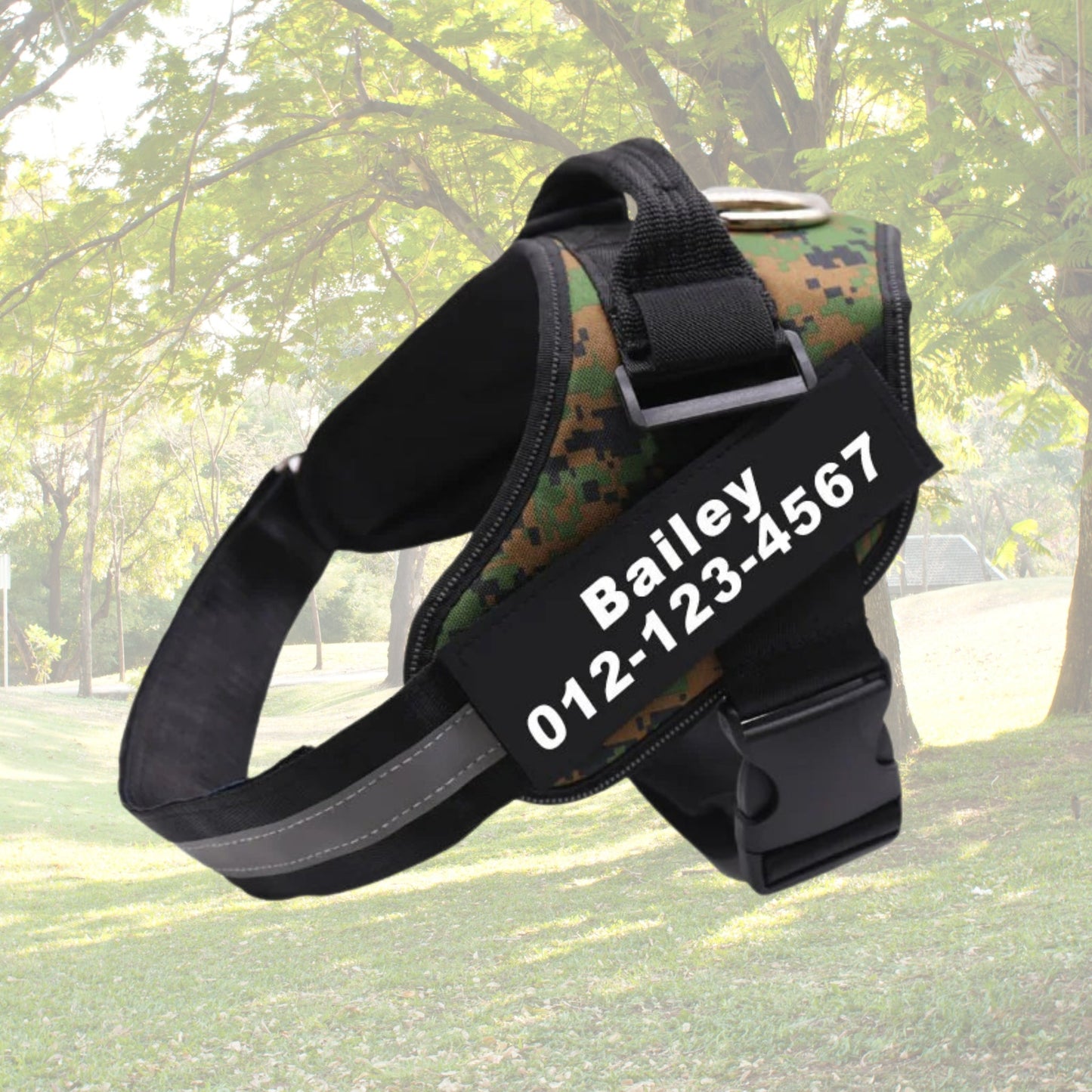 Dog Custom No Pull Harness | Reflective | XS to XXL | Adjustable Fit | Comfortable & Secure | Pawberry Road