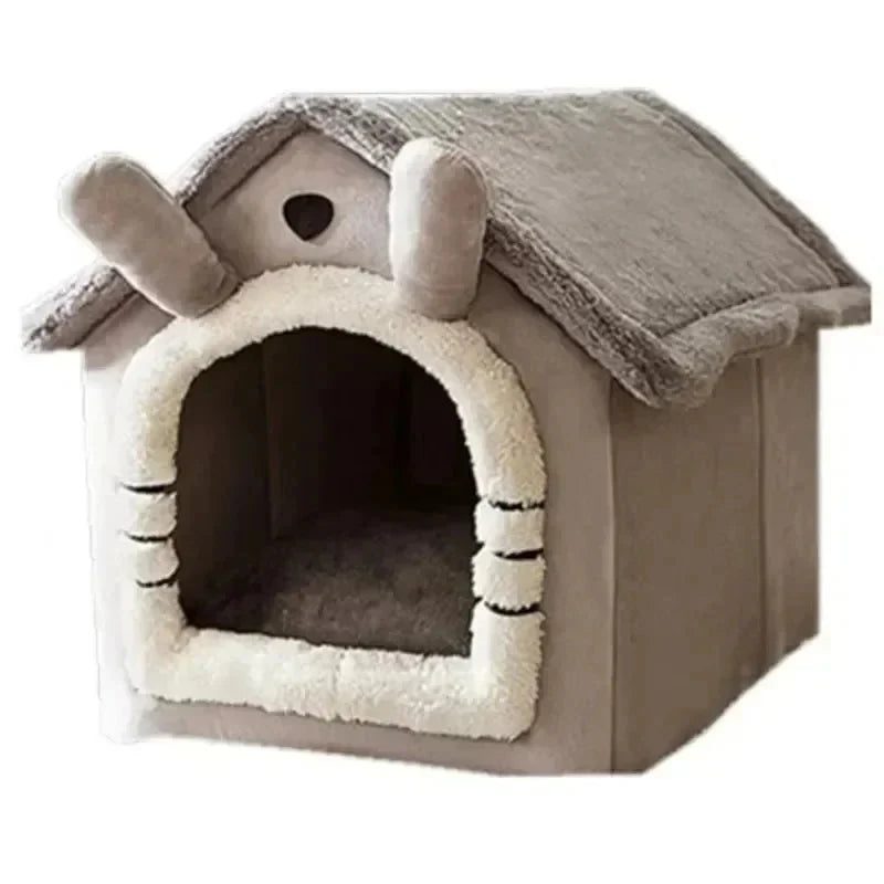 Soft Plush Pet House | 11.8 - 15.7 in | Dogs & Cats | Cozy Hideaway | Pawberry Road