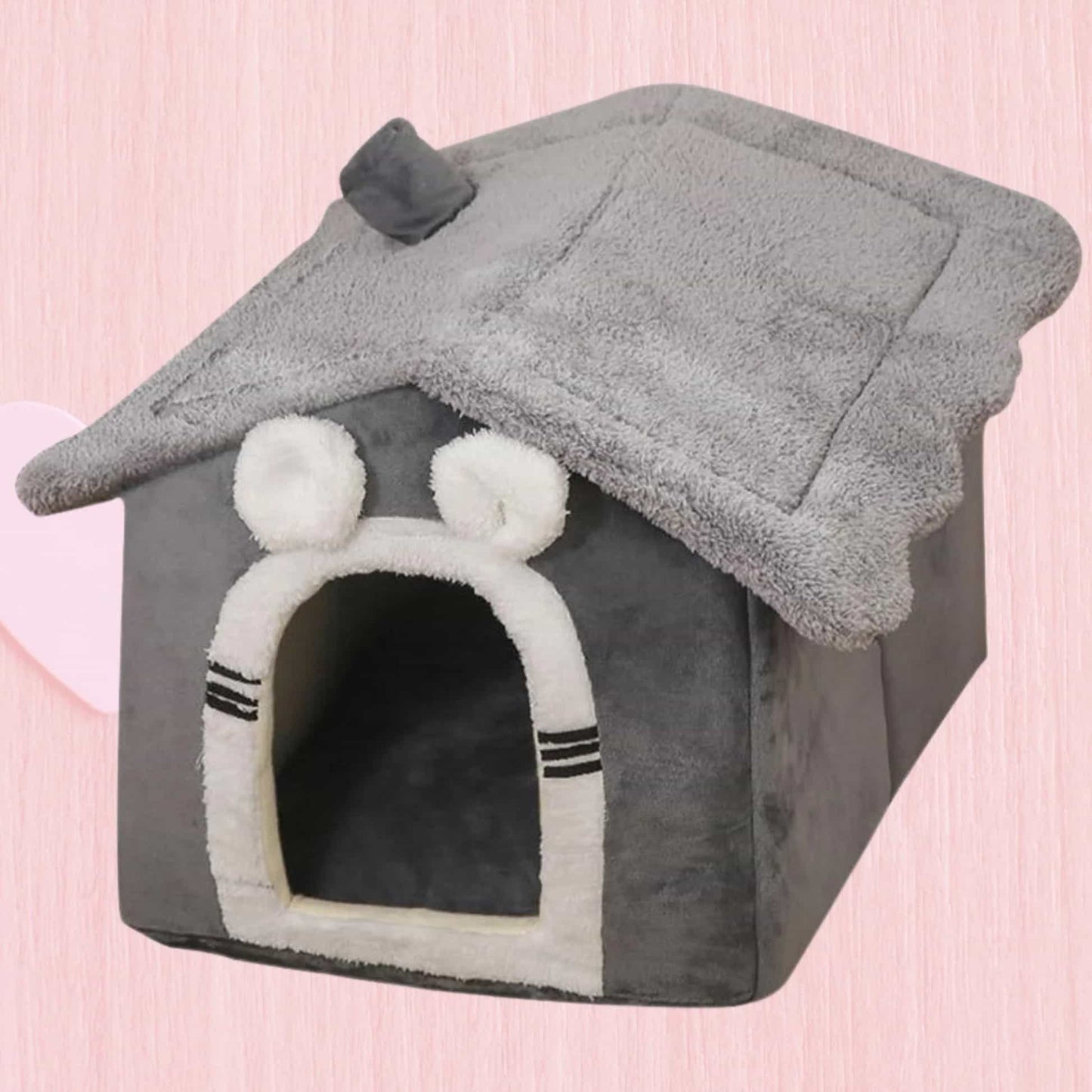 Soft Plush Pet House | 11.8 - 15.7 in | Dogs & Cats | Cozy Hideaway | Pawberry Road