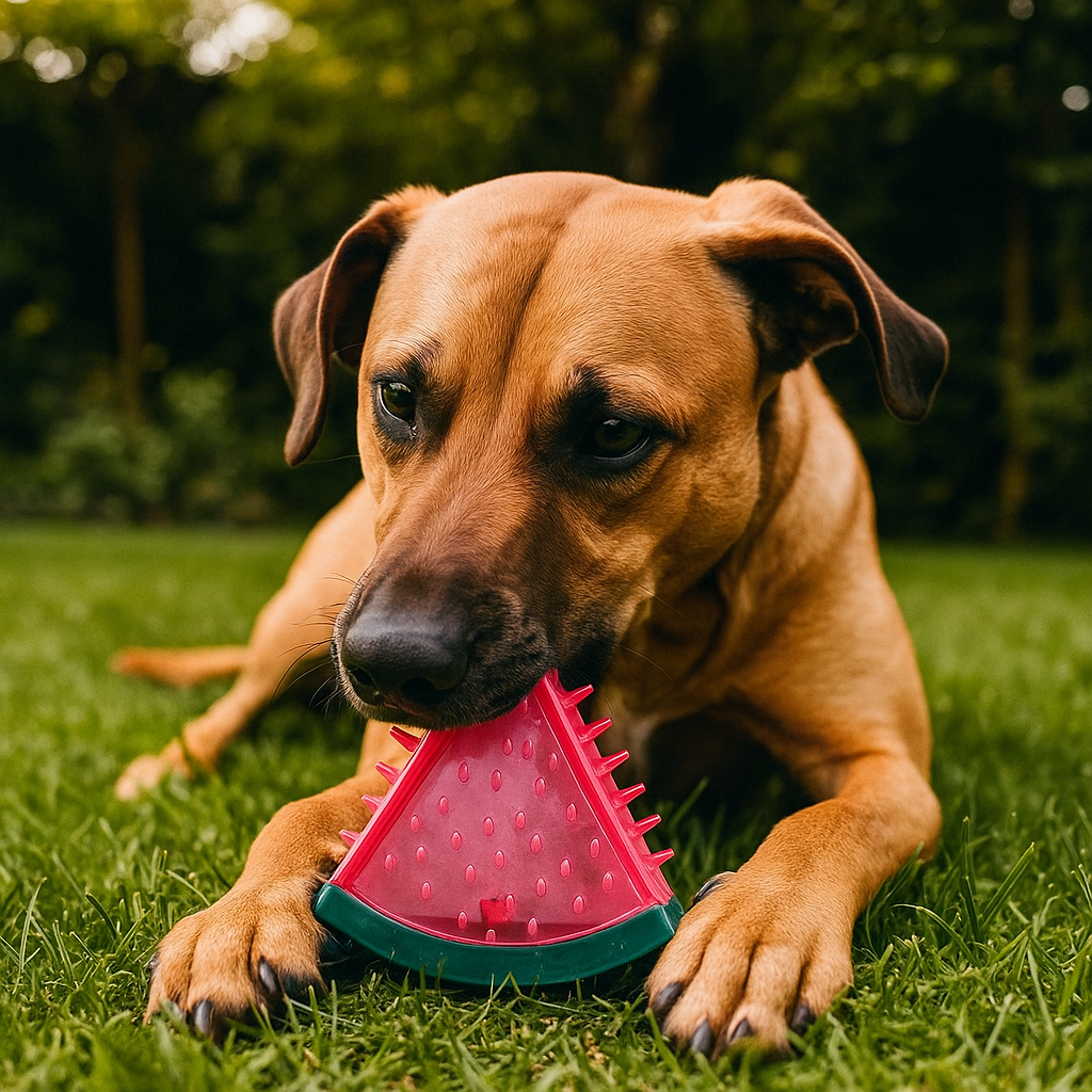 Dog Chew Toy – Durable TPR Rubber – 7in L × 3in W – Cooling Function for Dental Health and Heavy Chewers 0