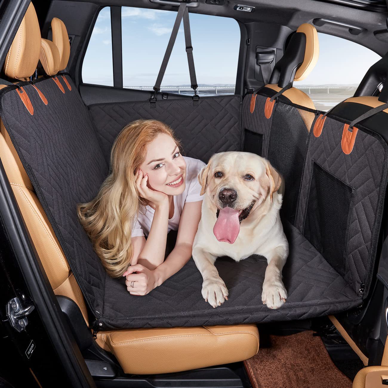 Dog Cover for Car – Waterproof Fabric – Adjustable Fit – Protection for Dogs Up to 130kg 0