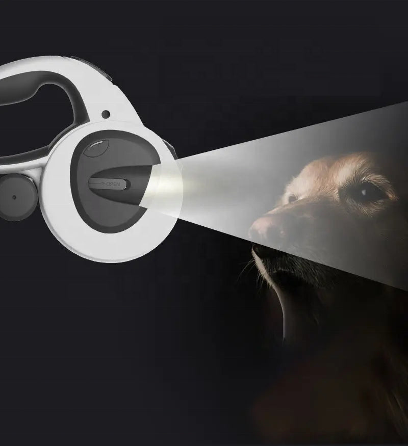 Dog Leash – Reflective Material – Length 16.4 Feet – Built-in LED Flashlight for Night Safety 1