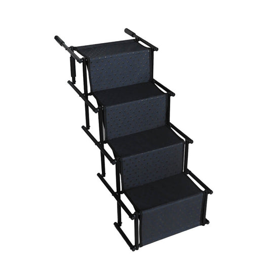 Dog Steps for Car – Foldable Steel Frame – Expanded Size 39.8 × 18.5 × 29.9 inches – Non-Slip Design for Safe Travel 0