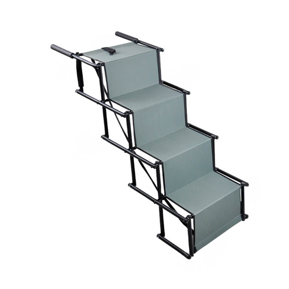 Dog Steps for Car – Foldable Steel Frame – Expanded Size 39.8 × 18.5 × 29.9 inches – Non-Slip Design for Safe Travel 2