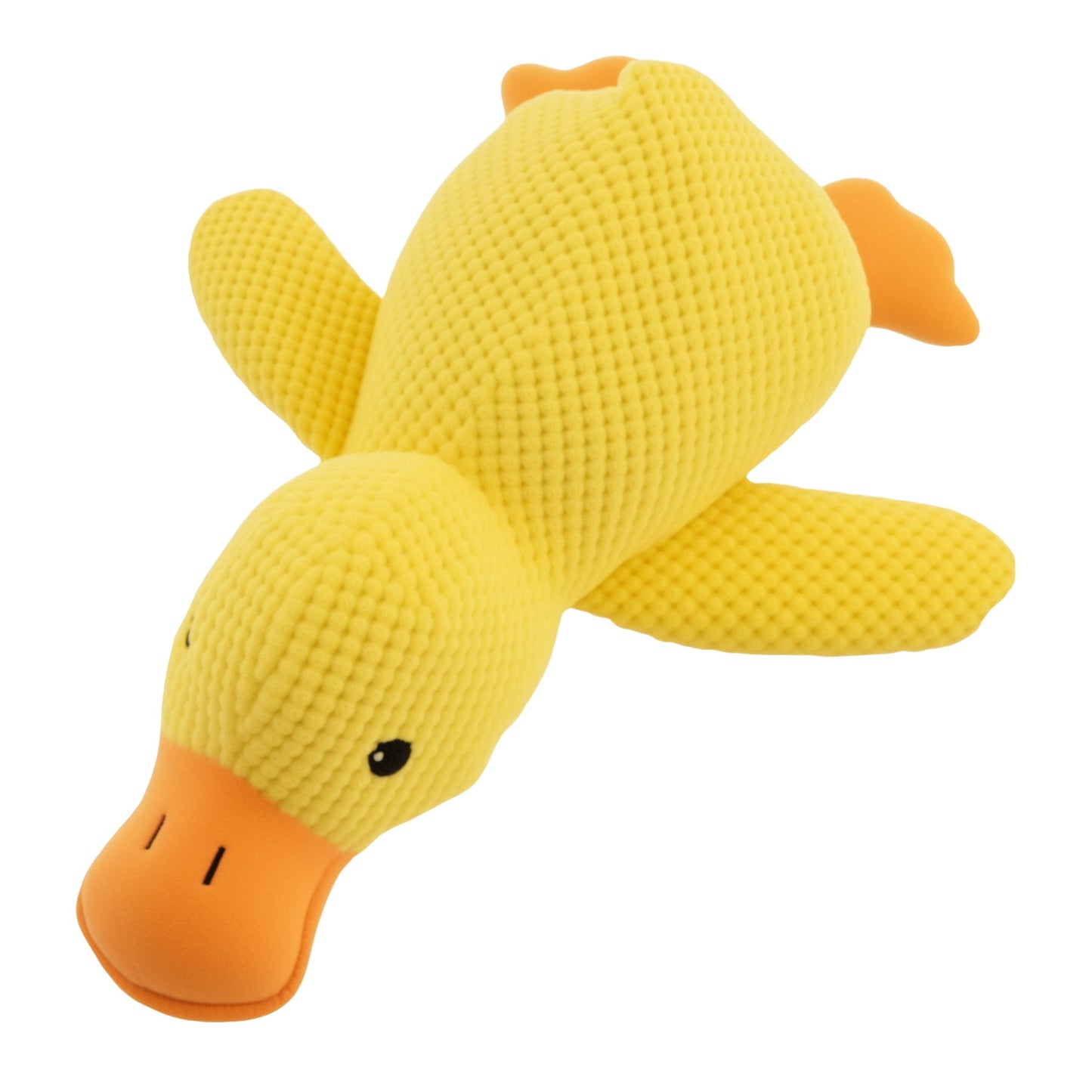 Dog Plush Duck Toy | 9.8 x 8.7 - 17.7 x 15 in | Squeaky Soft Comfort | Pawberry Road