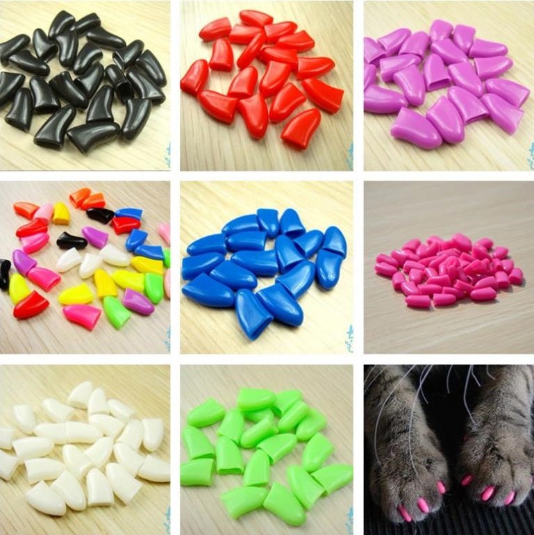 Kitten Claw Covers | 20 Pcs | Vibrant Colors | Furniture Protection | Pawberry Road