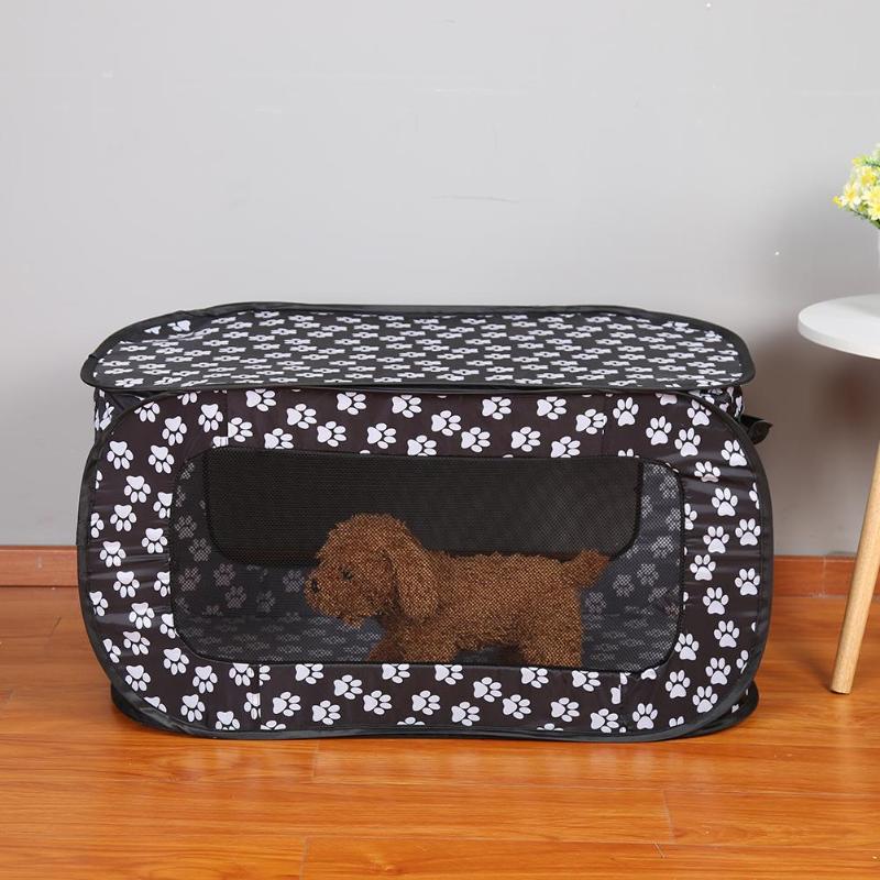 Foldable Soft Pet Crate | 34.3"x18.5"x18.5" | Portable & Collapsible | Pawberry Road