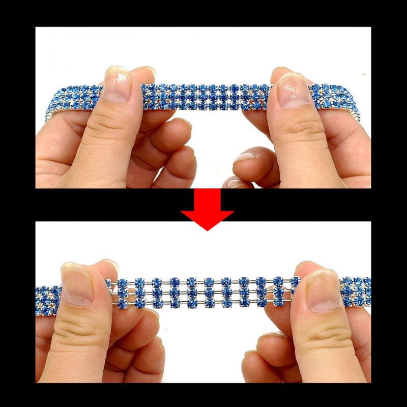 Sparkling Dog Collar | 9.8" - 13.8" | Stretchable | Fit for Small to Large Dogs | Pawberry Road