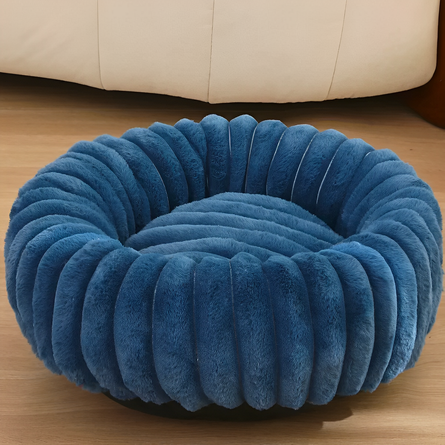 Plush Donut Dog Bed | 15.7 i n - 27.6 i n | Soft Velvet & Anti-Slip | Available in 4 Colors | Pawberry Road
